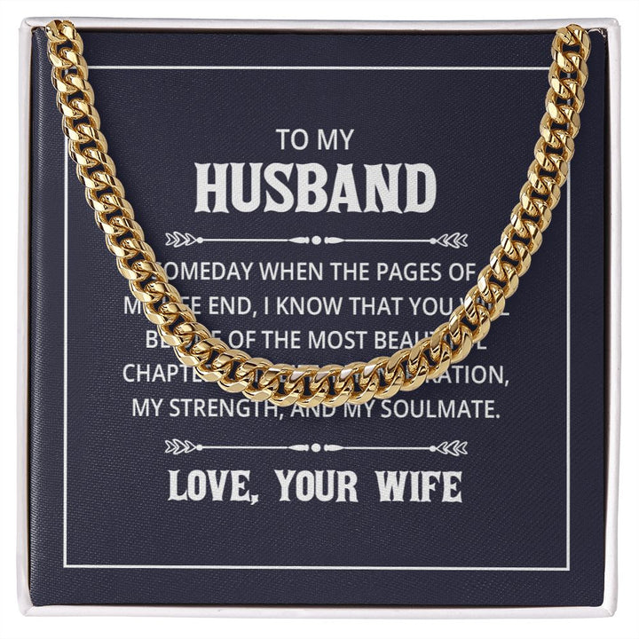 Cuban Link Chain - For Husband From Wife