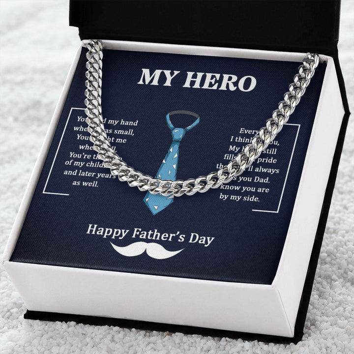 Cuban Link Chain - For Dad My Hero