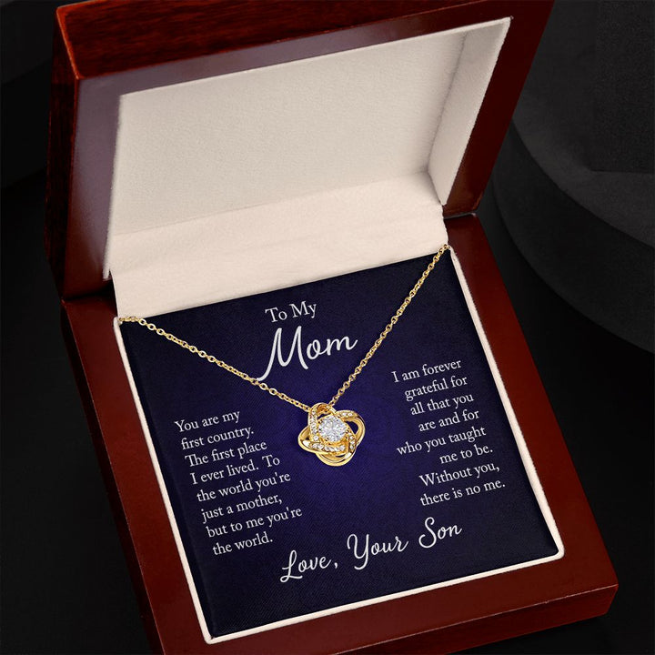 Love Knot Necklace - To My Mom